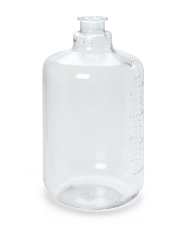 Nalgene&trade; 带卫生级瓶颈的聚碳酸酯大瓶