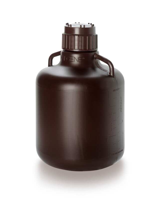 Nalgene&trade; HDPE 琥珀色大瓶