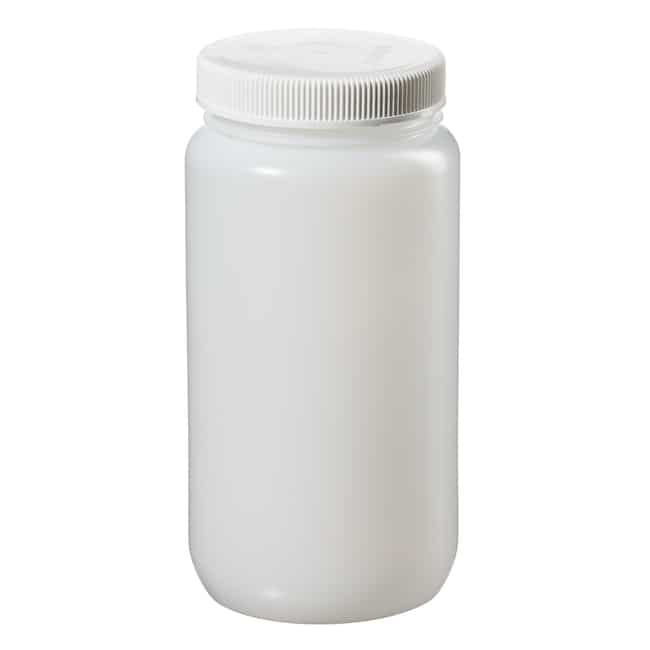 Nalgene&trade; HDPE 带盖广口大瓶