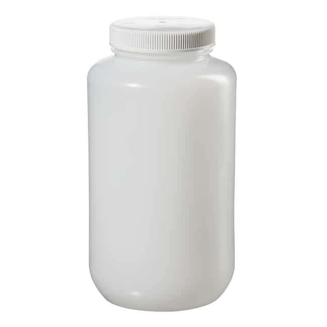 Nalgene&trade; HDPE 带盖广口大瓶