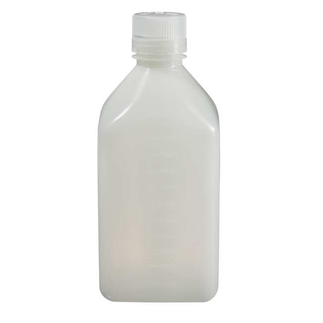 Nalgene&trade; 方形 HDPE 窄口带盖瓶