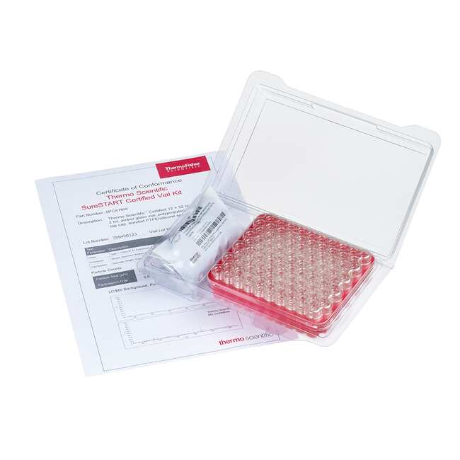 SureSTART&trade; HPLC and GC Certified Screw Vial and Cap Kits for &lt;2 mL Samples, Level 3 High Performance Applications