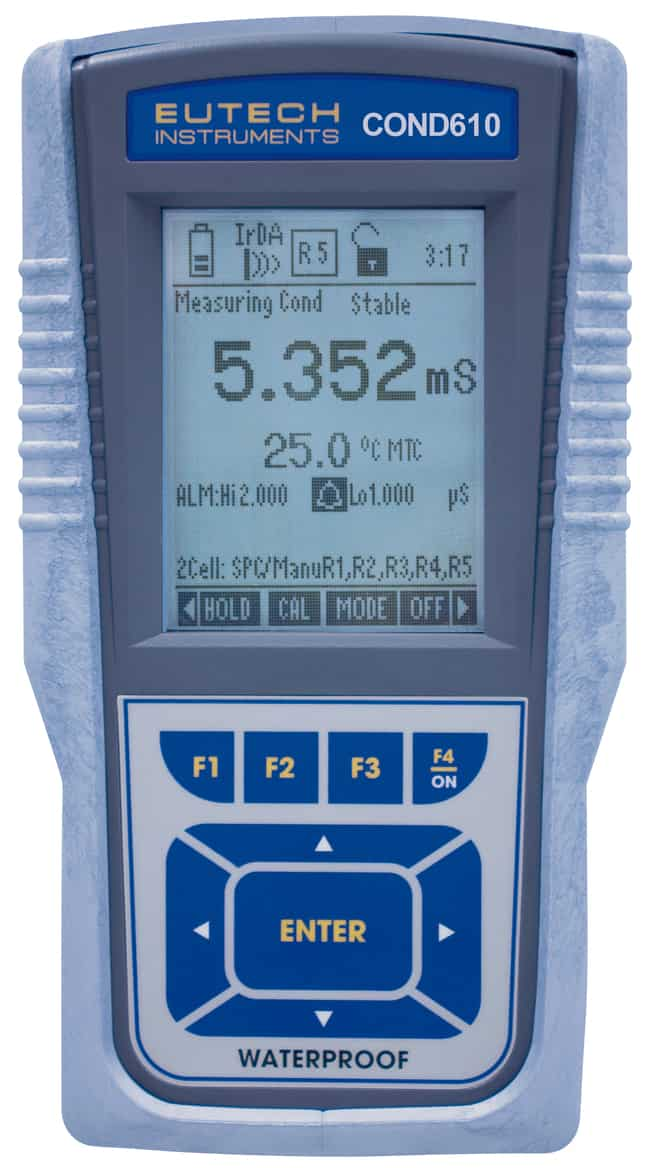 Eutech&trade; CyberScan COND 610 防水手持式电导率测量仪