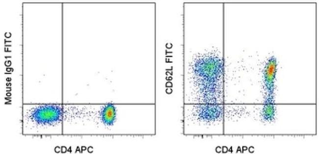 CD62L (L-Selectin) Antibody in Flow Cytometry (Flow)