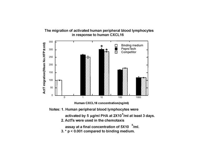 Human CXCL16 Protein in Functional Assay (Functional)