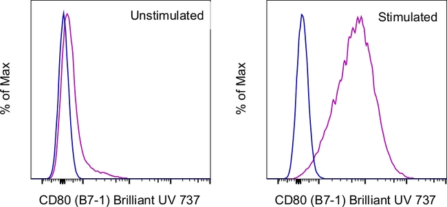 CD80 (B7-1) Antibody in Flow Cytometry (Flow)