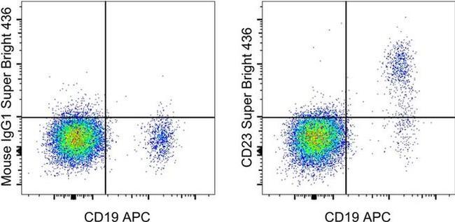 CD23 Antibody in Flow Cytometry (Flow)