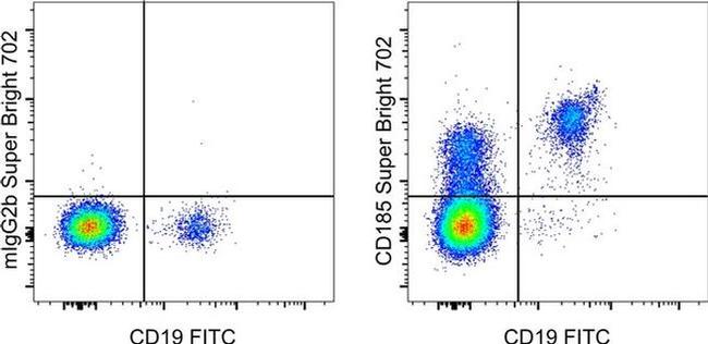 CD185 (CXCR5) Antibody in Flow Cytometry (Flow)