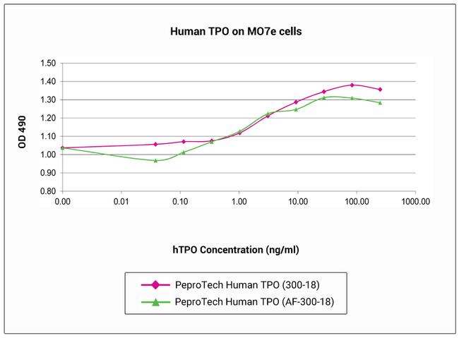 Human TPO (Thrombopoietin), Animal-Free Protein in Functional Assay (Functional)