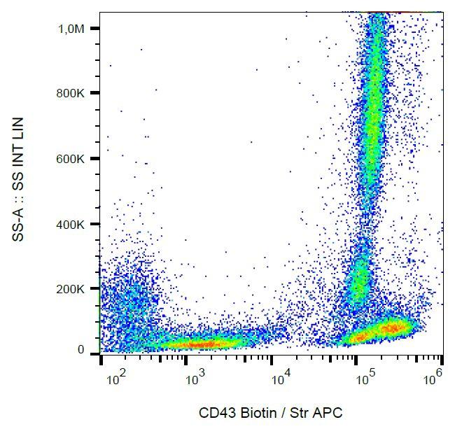 CD43 Antibody in Flow Cytometry (Flow)