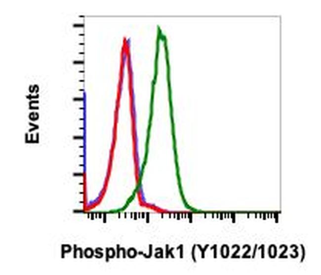 Phospho-Jak1 (Tyr1022, Tyr1023) Antibody in Flow Cytometry (Flow)