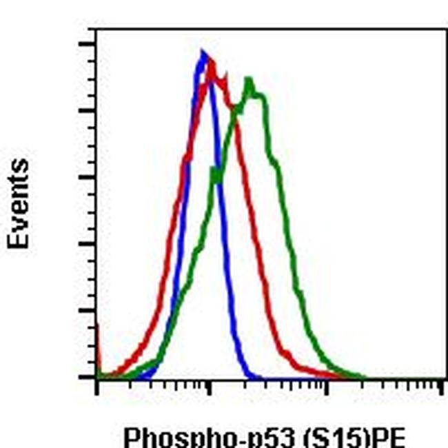 Phospho-p53 (Ser15) Antibody in Flow Cytometry (Flow)