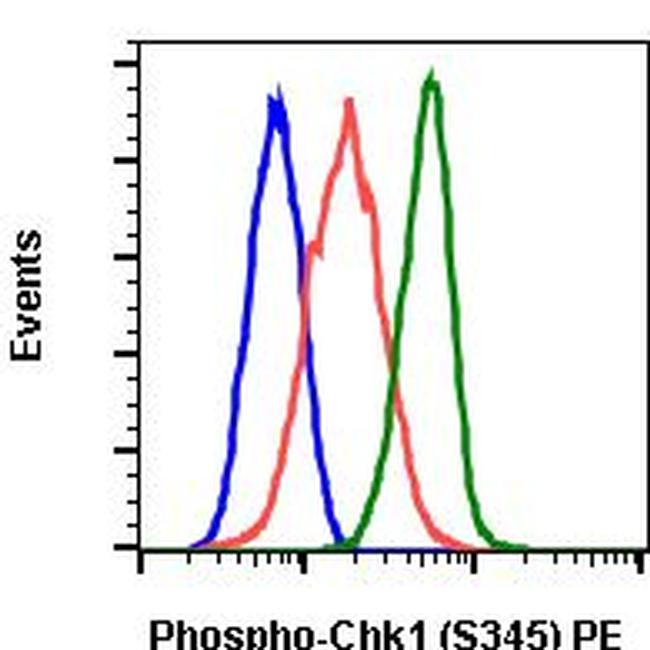 Phospho-Chk1 (Ser345) Antibody in Flow Cytometry (Flow)